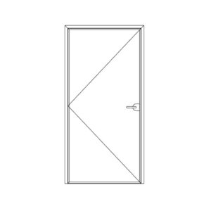 68 Bathroom swing door( non thermal break)